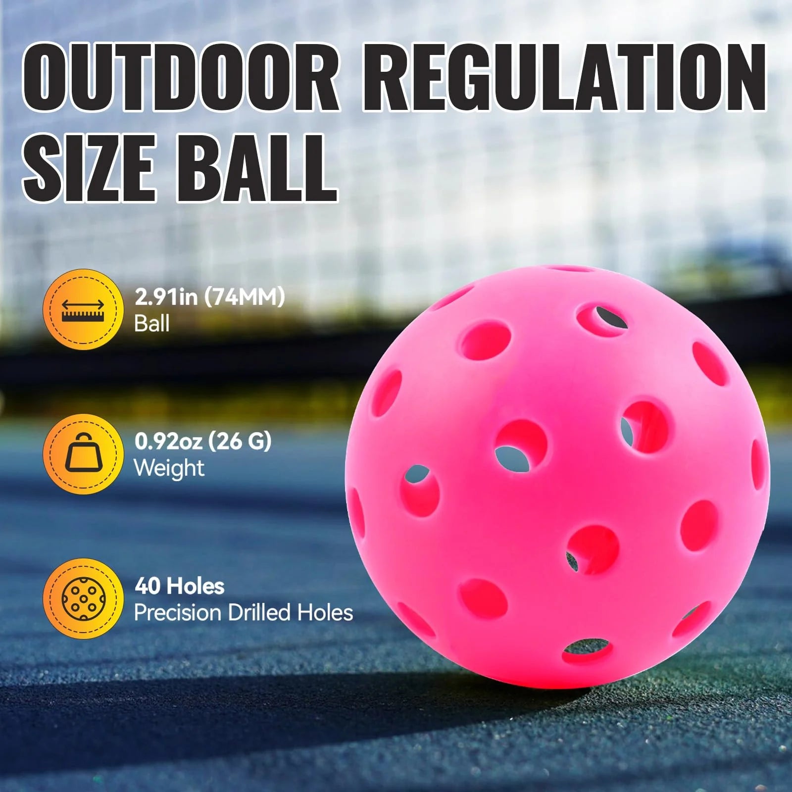 DINK 40-Hole pickleballs