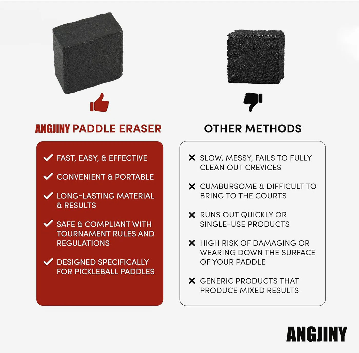 Pickleball paddle eraser